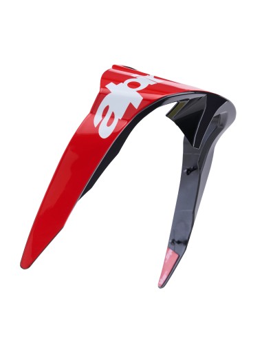 Alerón Standard Supertech R10 Arius Black White Double Red Glossy
