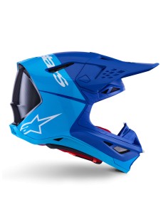 CASCO SUPERTECH M10 FLOOD ECE 22.06 MET BLUE MED BLUE BLACK CARBON MIRROR GLOSSY