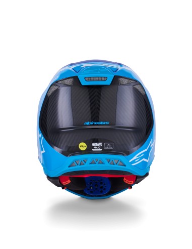 CASCO SUPERTECH M10 FLOOD ECE 22.06 MET BLUE MED BLUE BLACK CARBON MIRROR GLOSSY