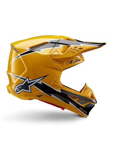 CASCO SUPERTECH M10 AMPRESS ECE 22.06 BLACK YELLOW GLOSSY