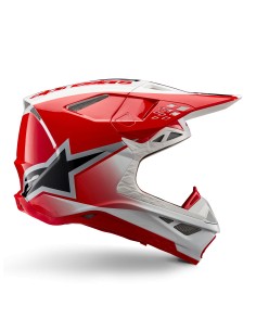 CASCO SUPERTECH M10 UNITE ECE 22.06 RED WHITE GLOSSY