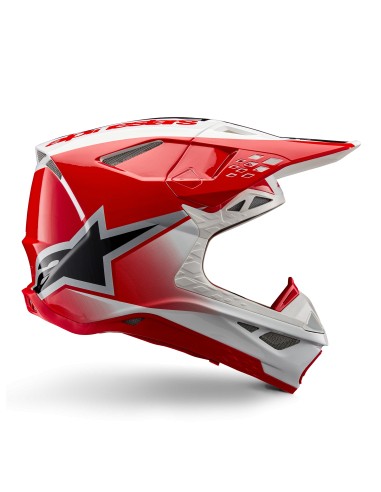 CASCO SUPERTECH M10 UNITE ECE 22.06 RED WHITE GLOSSY