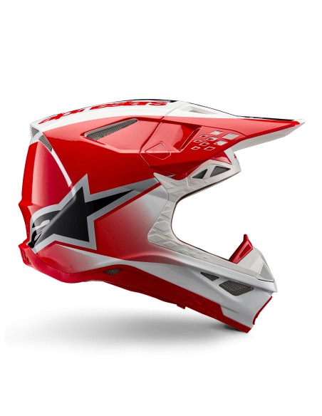 CASCO SUPERTECH M10 UNITE ECE 22.06 RED WHITE GLOSSY