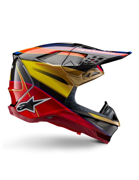 CASCO SUPERTECH M10 ERA ECE 22.06 GOLD YELLOW RIO RED GLOSSY