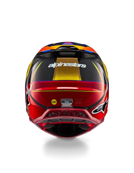 CASCO SUPERTECH M10 ERA ECE 22.06 GOLD YELLOW RIO RED GLOSSY