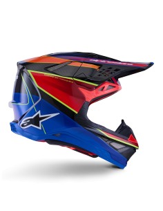 CASCO SUPERTECH M10 ERA ECE 22.06 BLUE RED YELLOW FLUO GLOSSY