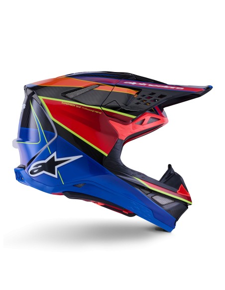 CASCO SUPERTECH M10 ERA ECE 22.06 BLUE RED YELLOW FLUO GLOSSY