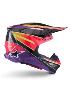 CASCO SUPERTECH M10 ERA ECE 22.06 PINK VIOLET YELLOW FLUO GLOSSY