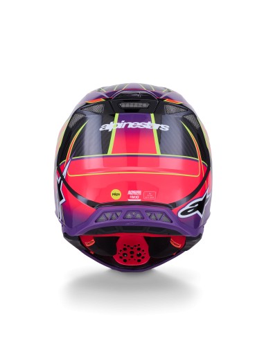 CASCO SUPERTECH M10 ERA ECE 22.06 PINK VIOLET YELLOW FLUO GLOSSY