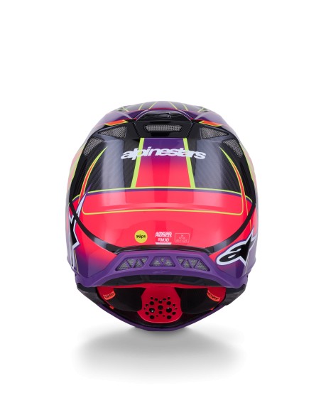 CASCO SUPERTECH M10 ERA ECE 22.06 PINK VIOLET YELLOW FLUO GLOSSY