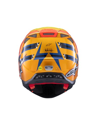 CASCO SUPERTECH M10 TLD EDITION 25 ECE 22.06 DARK BLUE ORANGE YLW FLUO RED GLOSSY