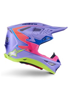 CASCO SUPERTECH M10 JETT LAWRENCE R01 ECE 22.06 PURPLE PINK FLUOYELLOW FLUO GLOSSY