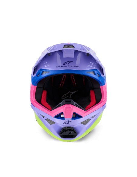 CASCO SUPERTECH M10 JETT LAWRENCE R01 ECE 22.06 PURPLE PINK FLUOYELLOW FLUO GLOSSY
