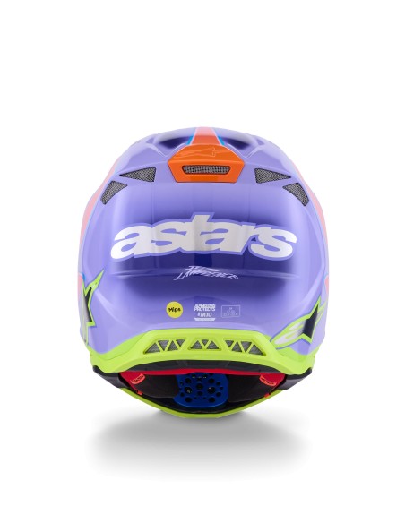 CASCO SUPERTECH M10 JETT LAWRENCE R01 ECE 22.06 PURPLE PINK FLUOYELLOW FLUO GLOSSY