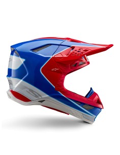 CASCO SUPERTECH M10 AEON ECE 22.06 BRIGHT RED BLUE GLOSSY