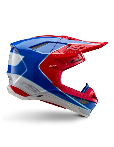 CASCO SUPERTECH M10 AEON ECE 22.06 BRIGHT RED BLUE GLOSSY