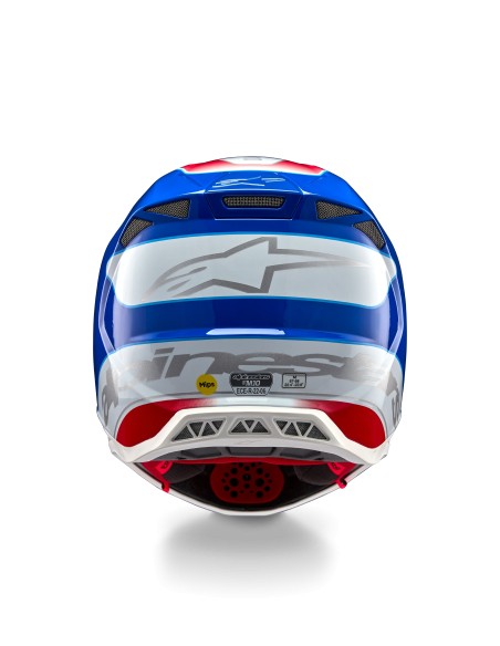 CASCO SUPERTECH M10 AEON ECE 22.06 BRIGHT RED BLUE GLOSSY