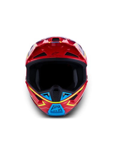 CASCO S-M7 CAST ECE 22.06 RED YELLOW FLUO BLUE GLOSSY
