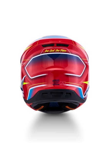 CASCO S-M7 CAST ECE 22.06 RED YELLOW FLUO BLUE GLOSSY