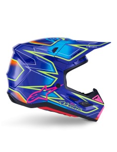 CASCO S-M7 CAST ECE 22.06 BLUE PINK YELLOW FLUO GLOSSY