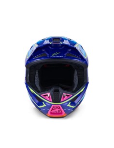 CASCO S-M7 CAST ECE 22.06 BLUE PINK YELLOW FLUO GLOSSY 2