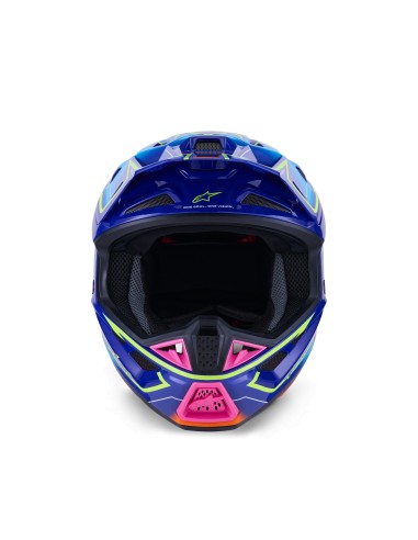 CASCO S-M7 CAST ECE 22.06 BLUE PINK YELLOW FLUO GLOSSY