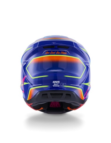 CASCO S-M7 CAST ECE 22.06 BLUE PINK YELLOW FLUO GLOSSY