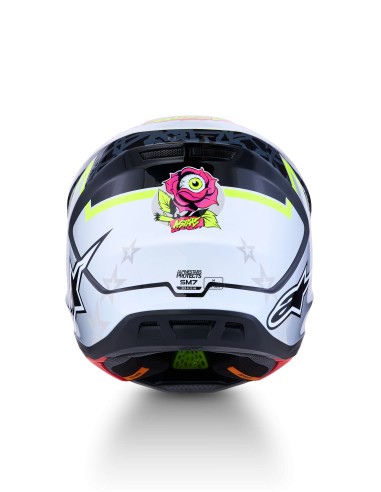 CASCO S-M7 BLASTER ECE 22.06 BLACK GRAY WHITE YELLOW FLUO GLOSSY