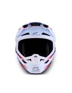 CASCO S-M7 BLASTER ECE 22.06 WHITE BLUE RED GLOSSY 2