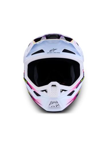 CASCO S-M7 BLASTER ECE 22.06 PURPLE PINK WHITE GLOSSY