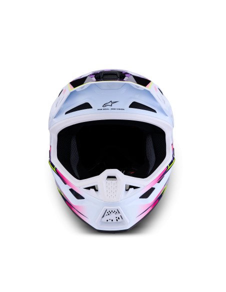 CASCO S-M7 BLASTER ECE 22.06 PURPLE PINK WHITE GLOSSY