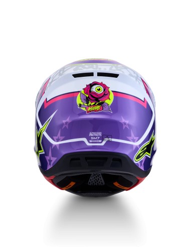 CASCO S-M7 BLASTER ECE 22.06 PURPLE PINK WHITE GLOSSY