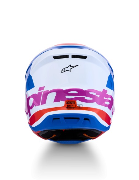 CASCO S-M7 CORE ECE 22.06 WHITE BLUE ORANGE PINK GLOSSY