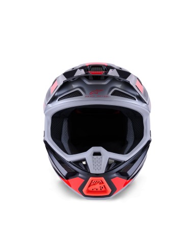 CASCO S-M7 RISE ECE 22.06 BLACK SILVER RED FLUO GLOSSY