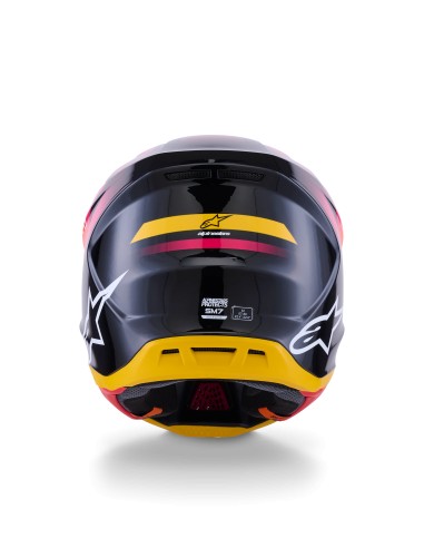 CASCO S-M7 RISE ECE 22.06 BLACK YELLOW PINK GLOSSY