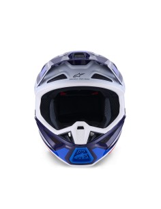 CASCO S-M7 RISE ECE 22.06 BLUE WHITE GLOSSY 2