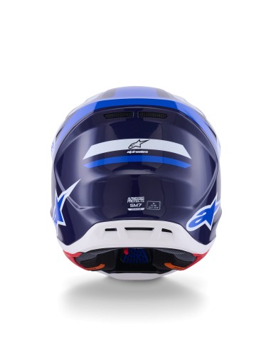 CASCO S-M7 RISE ECE 22.06 BLUE WHITE GLOSSY