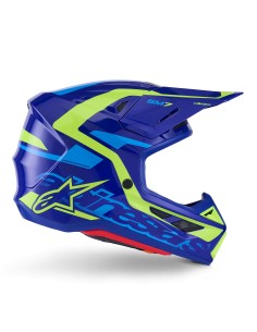 CASCO S-M7 DEED ECE 22.06 BLUE YELLOW FLUO GLOSSY