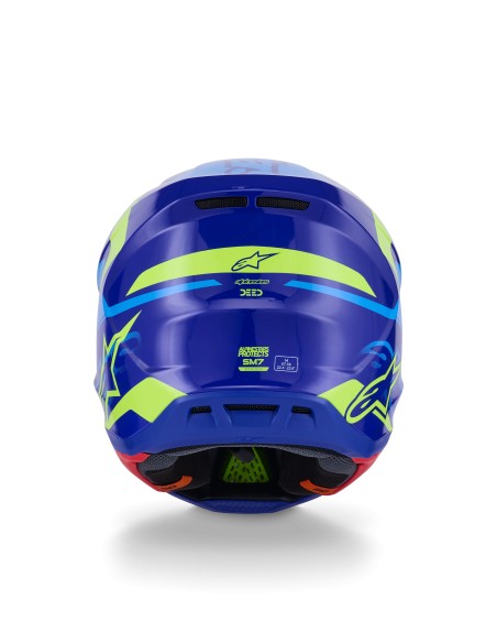 CASCO S-M7 DEED ECE 22.06 BLUE YELLOW FLUO GLOSSY
