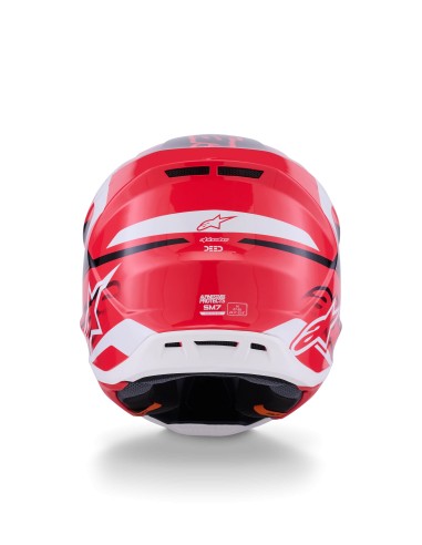 CASCO S-M7 DEED ECE 22.06 RED BLACK WHITE GLOSSY