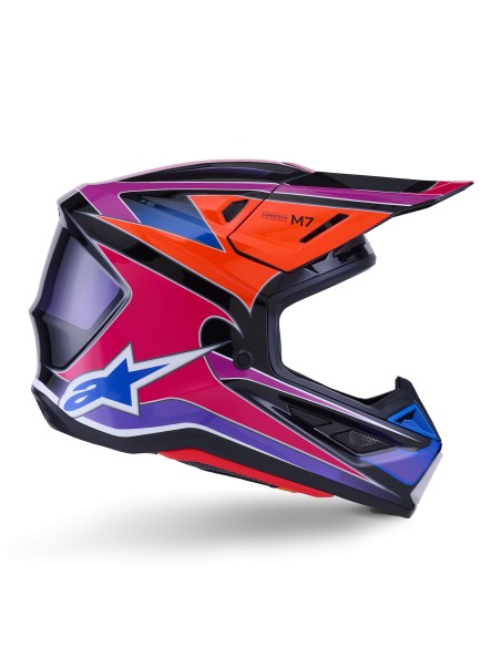 CASCO S-M7 FUSE ECE 22.06 BLUE PURPLE PINK GLOSSY