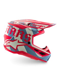 CASCO S-M7 BEAST COAST ECE 22.06 EDICIÓN LIMITADA LIGHT GRAY HOT ORANGE MATTE