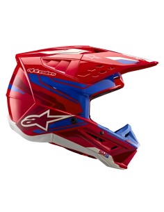 CASCO S-M5 ACTION 2 ECE 22.06 BRIGHT RED BLUE GLOSSY