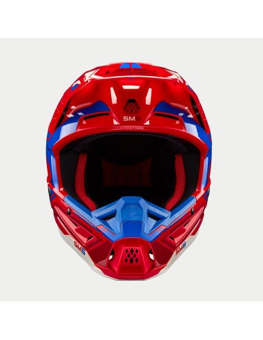 CASCO S-M5 ACTION 2 ECE 22.06 BRIGHT RED BLUE GLOSSY