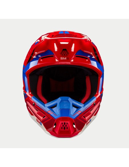 CASCO S-M5 ACTION 2 ECE 22.06 BRIGHT RED BLUE GLOSSY