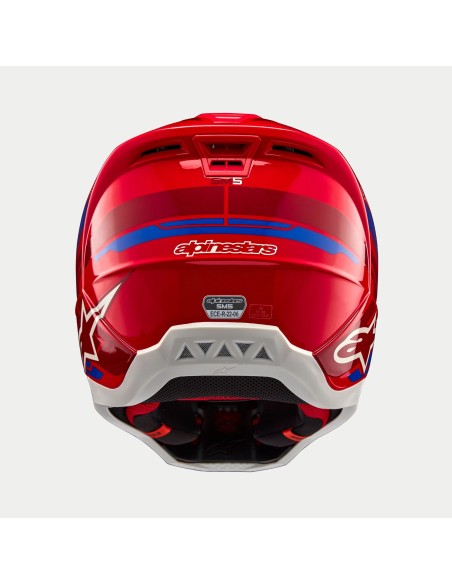 CASCO S-M5 ACTION 2 ECE 22.06 BRIGHT RED BLUE GLOSSY