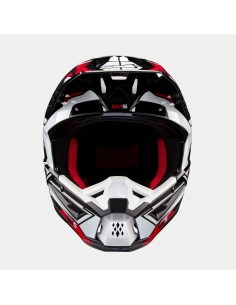 CASCO S-M5 ACTION 2 ECE 22.06 BLACK WHITE BRIGHT RED GLOSSY 2