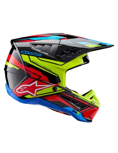 CASCO S-M5 ACTION 2 ECE 22.06 BLACK YELLOW FLUO BRIGHT RED G