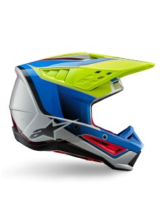 CASCO S-M5 SAIL ECE 22.06 YELLOW FLUO ENAMEL BLUE SILVER GLOSSY