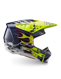CASCO S-M5 RASH ECE 22.06 NIGHT NAVY YELLOW FLUO GLOSSY